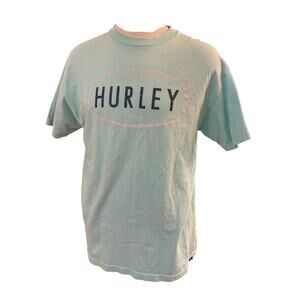 HURLEY SURF TURQUOISE TSHIRT MENS SIZE LARGE